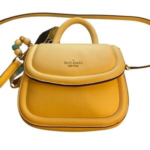 Kate Spade Women’s Butter Yellow Puffy New York Leather Handbag
